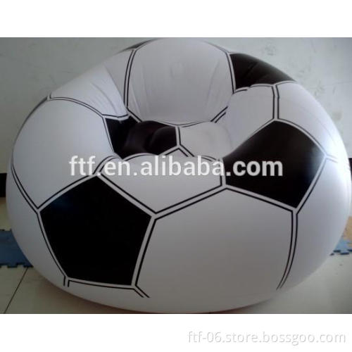 Football shape inflatable sofa seat chair,indoor furniture
